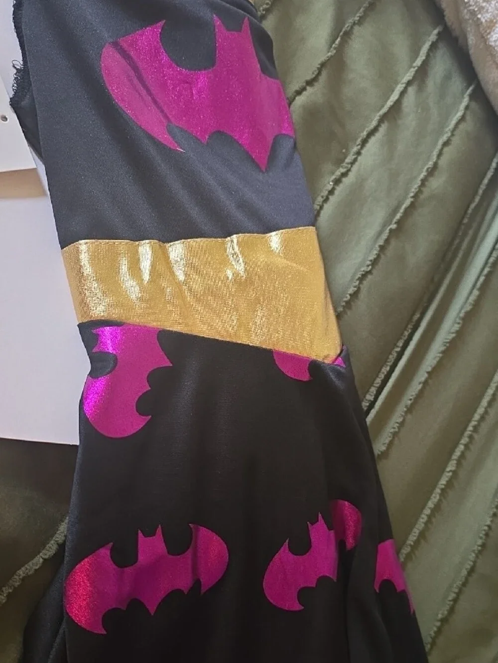 Brand New DC Batgirl Dress Costume in Black, Purple, and Gold
